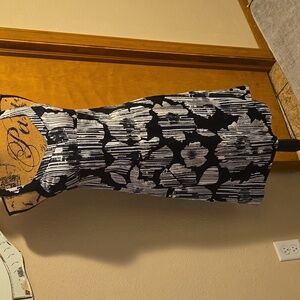 New York & Company Monochrome Patterned Dress